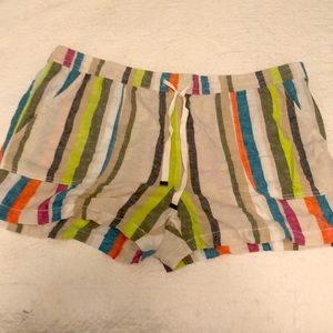 time and true color stripe shorts
